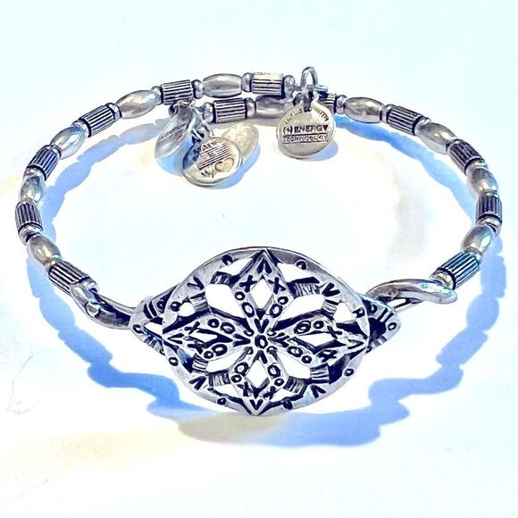 Alex and Ani Vintage 66 wrap bracelet. Silver finish. - Picture 1 of 7